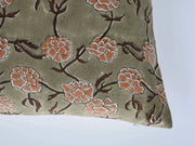 Hazel Block Print Pillow Cover - Rohiyaan